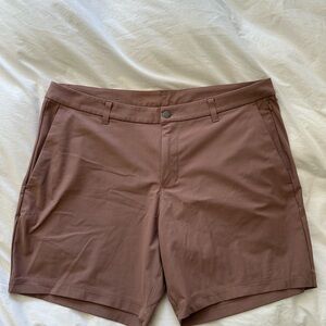 Lululemon Athletica Brown Flat Front Shorts